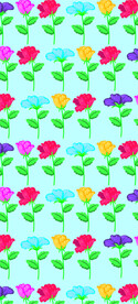 蓝色底花纹