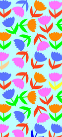 蓝色底花纹