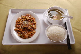 咸鱼蒸肉片饭
