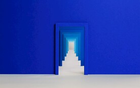蓝色空间造型