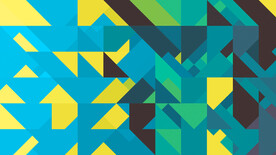 撞色几何抽象造型