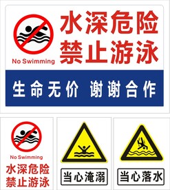 当心落水