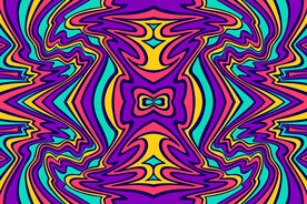 波浪迷幻背景