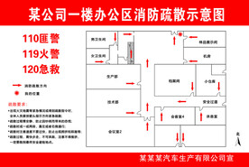 办公区疏散图
