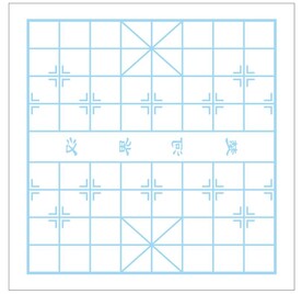 象棋棋盘雕刻图
