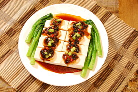 元贝蒸豆腐 