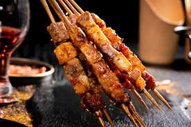 五花肉烤串