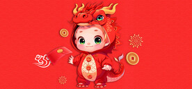 红色展板素材