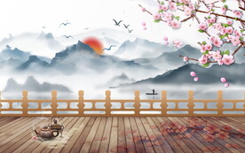 背景墙装饰画         