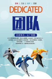 团队企业文化展板