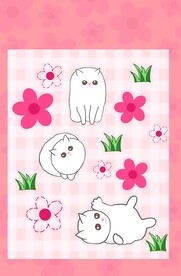 可爱小猫贴纸 咕卡