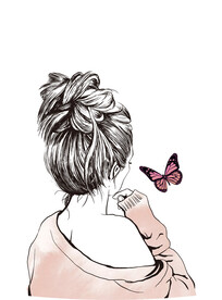 定位花  女人