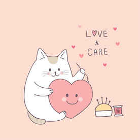 卡通可爱小猫咪
