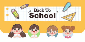 学生回校插画