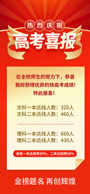 高考喜报模板