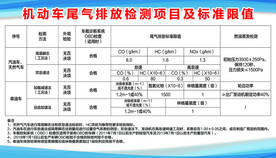 机动车尾气排放检测项目