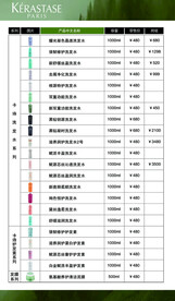 卡诗价格单
