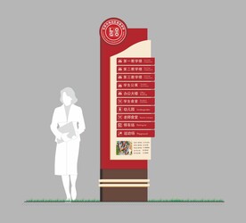 学校导视牌
