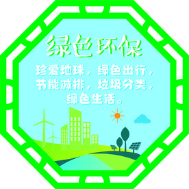 绿色环保 文化展板