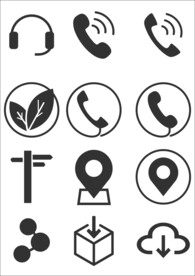电话地址名片小图标