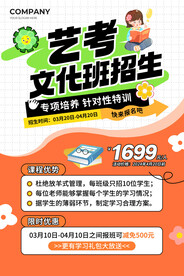 艺术培训招生海报