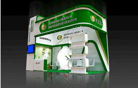 展览3D模型 二面开口 