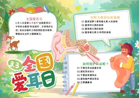 全国爱耳日小报word手抄报
