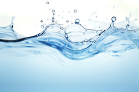 透明底水花流波浪