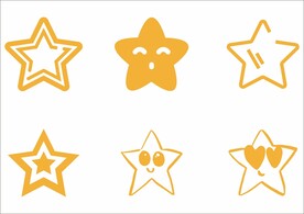 卡通五角星