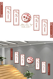 学校校园楼道文化墙图片