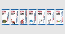 企业安全生产相关标语挂画