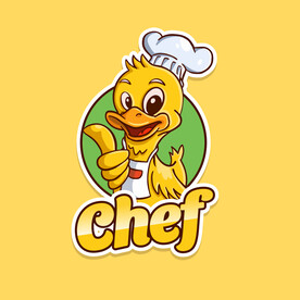 卡通鸭子