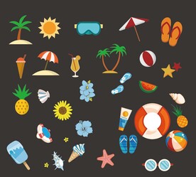 夏日派对夏日元素合集