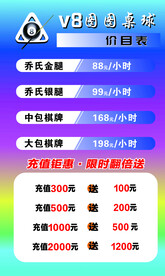 炫彩台球海报