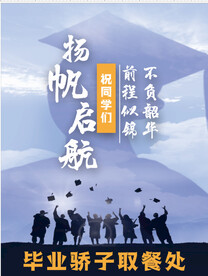毕业季海报  扬帆启航