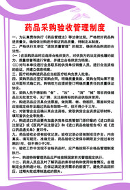 药品采购验收管理制度