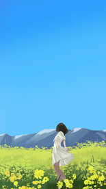 油菜花田起舞