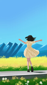 油菜花女孩