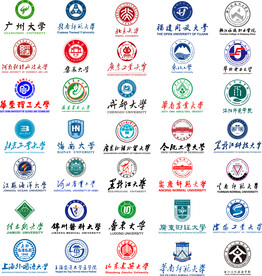 大学矢量校徽logo