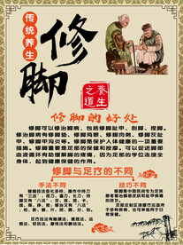 修脚海报