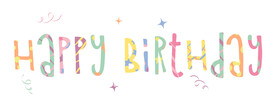 生日英文字体