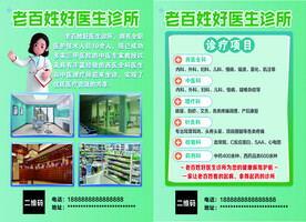 药房诊所开业单页