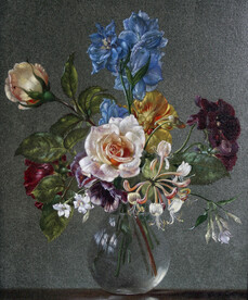 花卉静物油画         