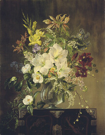 花卉静物油画         