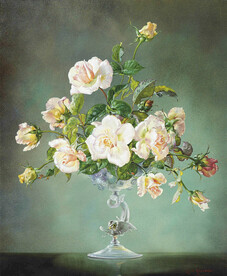 花卉静物油画         