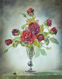 花卉静物油画         
