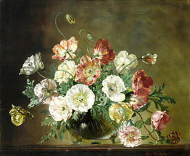 花卉静物油画         