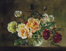 花卉静物油画         