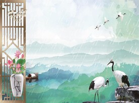 中国风古风底图海报