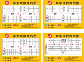 紧急疏散路线图